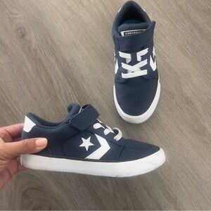 Converse Kids Dark Blue and White Sneakers Size 1